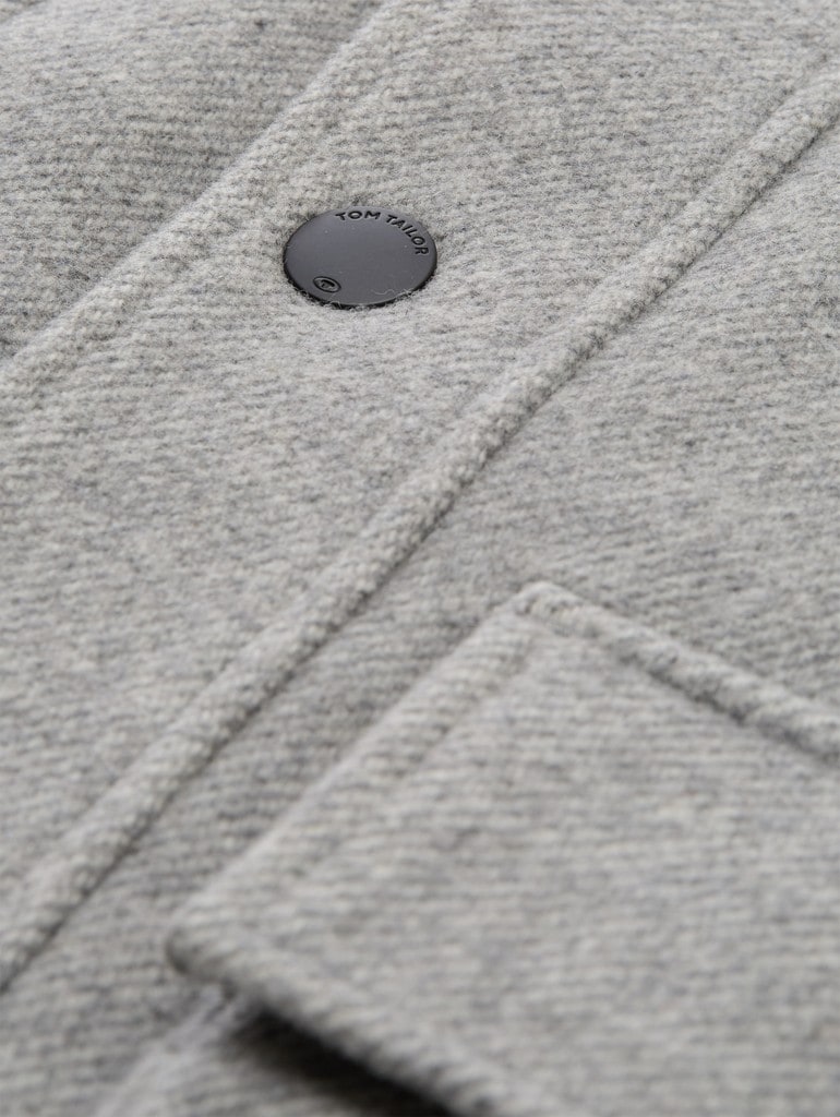 2-in-1 Wolljacke mit abnehmbarem Einsatz