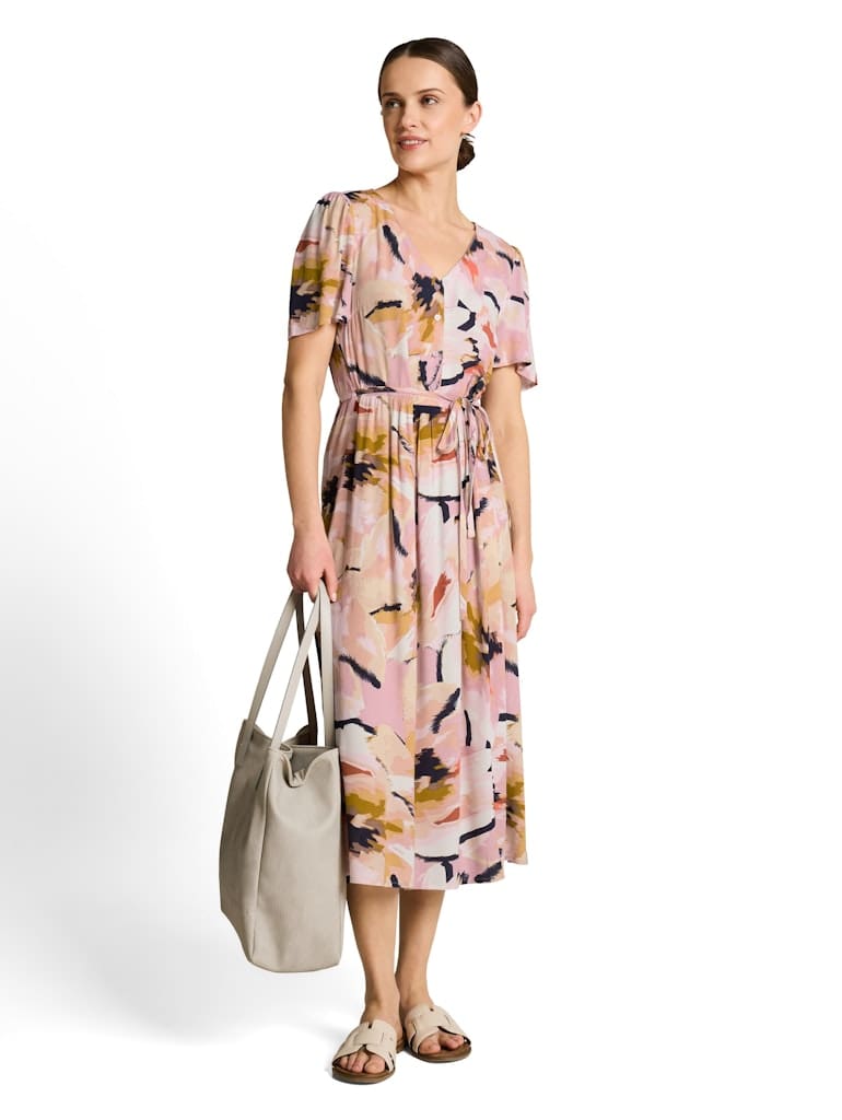 Midi-Kleid mit Muster