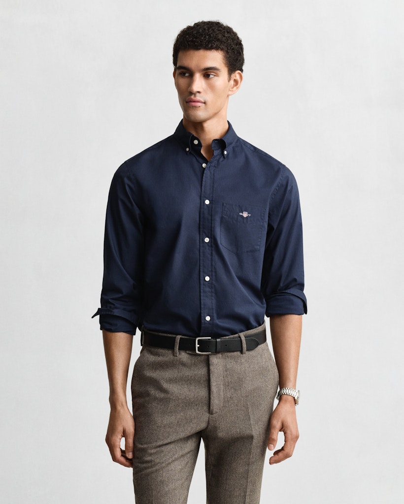 Regular Fit Classic Popeline Hemd
