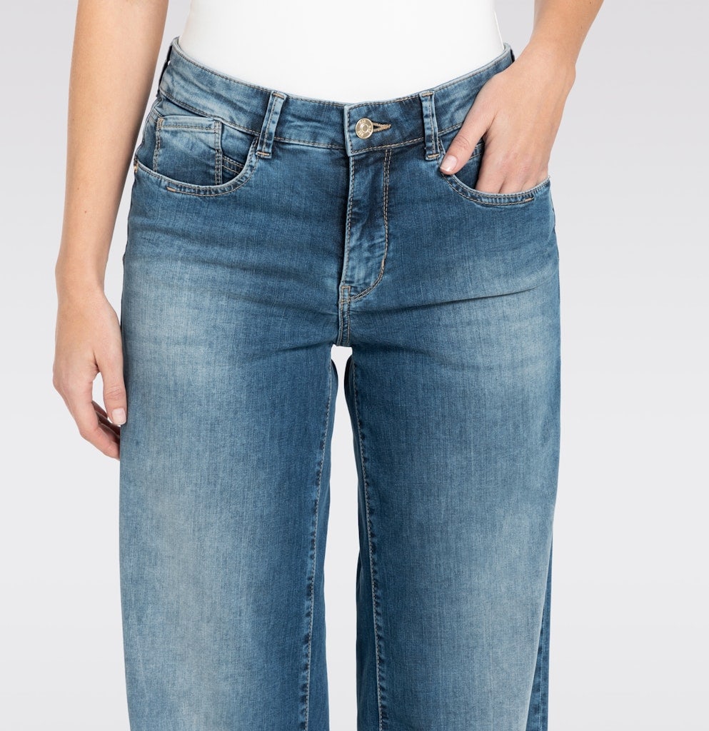 MAC JEANS - RICH PALAZZO, Light weight denim