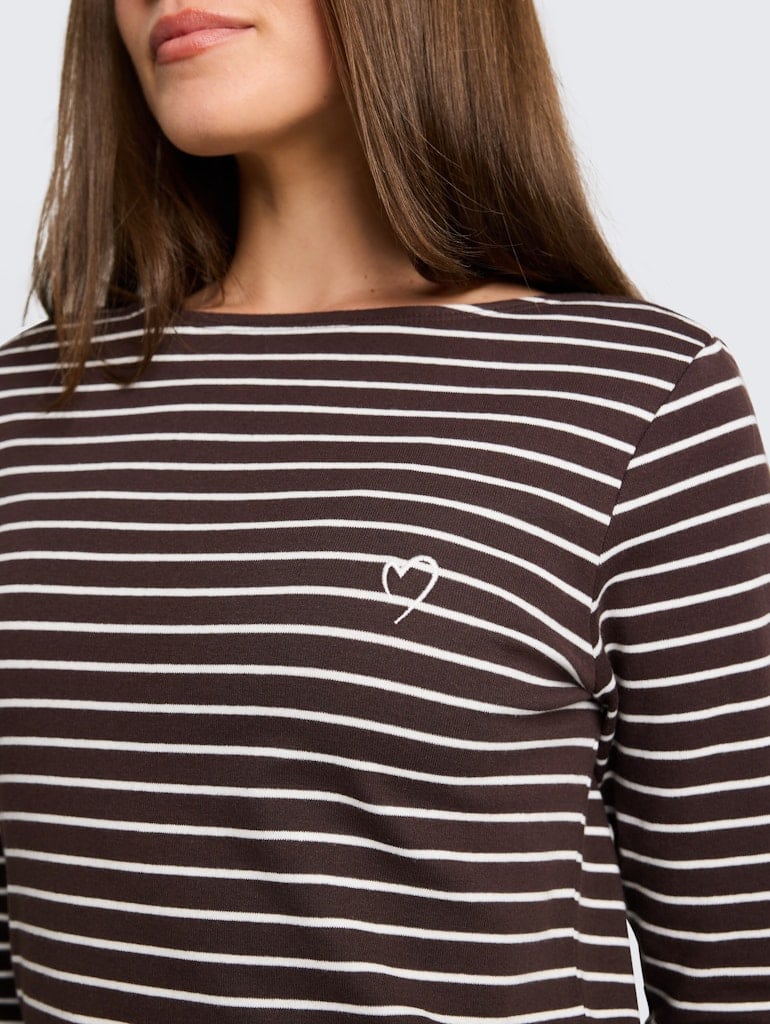 Langarmshirt mit Streifenmuster
