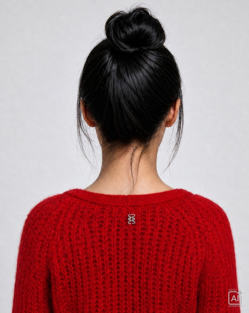 Hairy Raglan V-neck Cardigan
