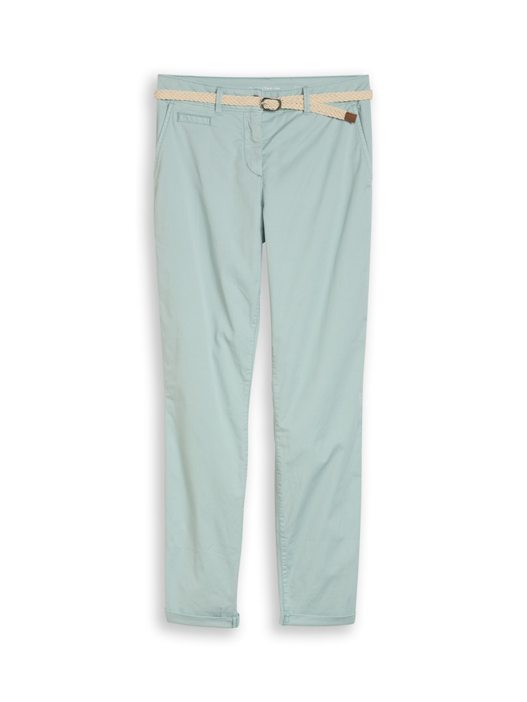 Slim Chino Hose mit Gürtel