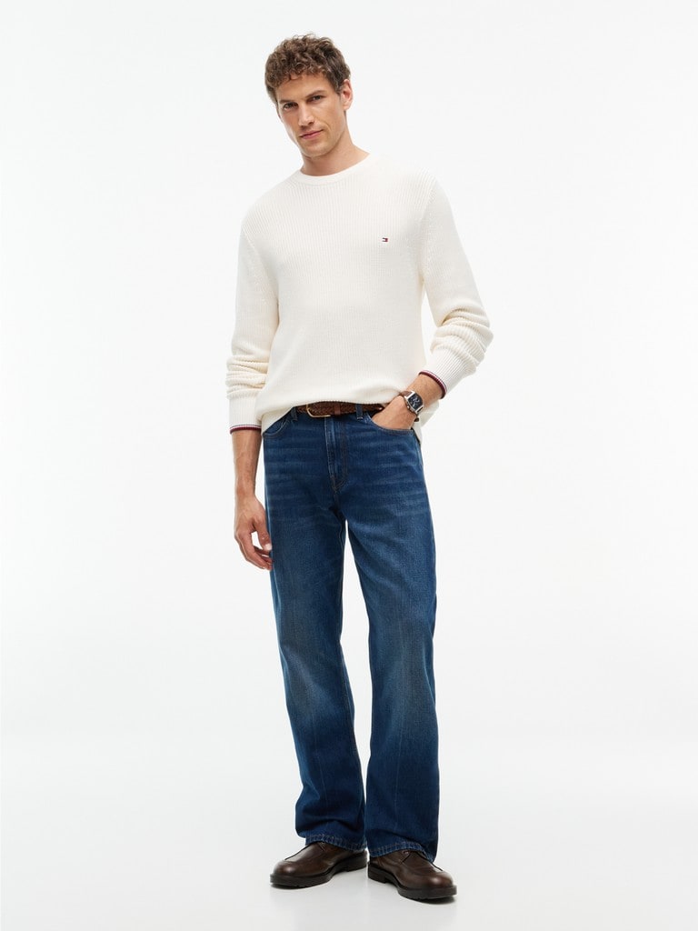 RWB RIB CREW NECK