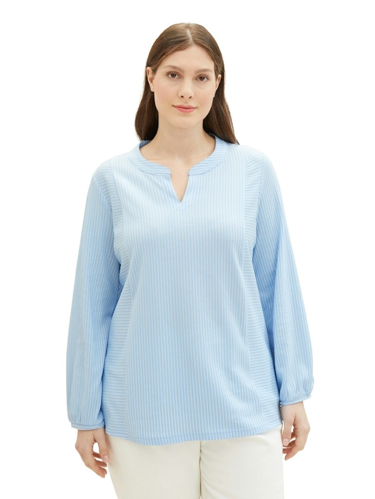 Plus Size - Blusenshirt mit Streifenmuster
