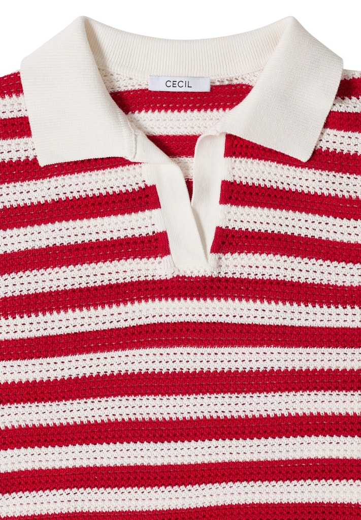 Kurzarm Poloshirt in Mesh-Qualität