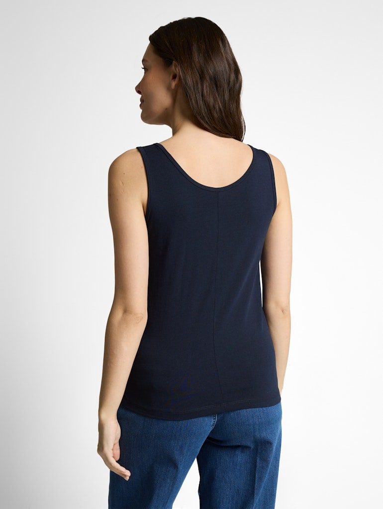 Slim Fit Top mit Rundhalsausschnitt