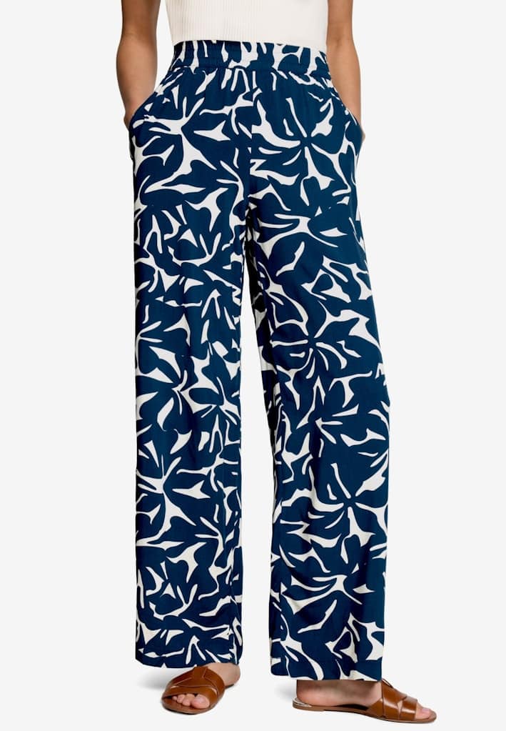 Stoffhose mit Blumenmuster