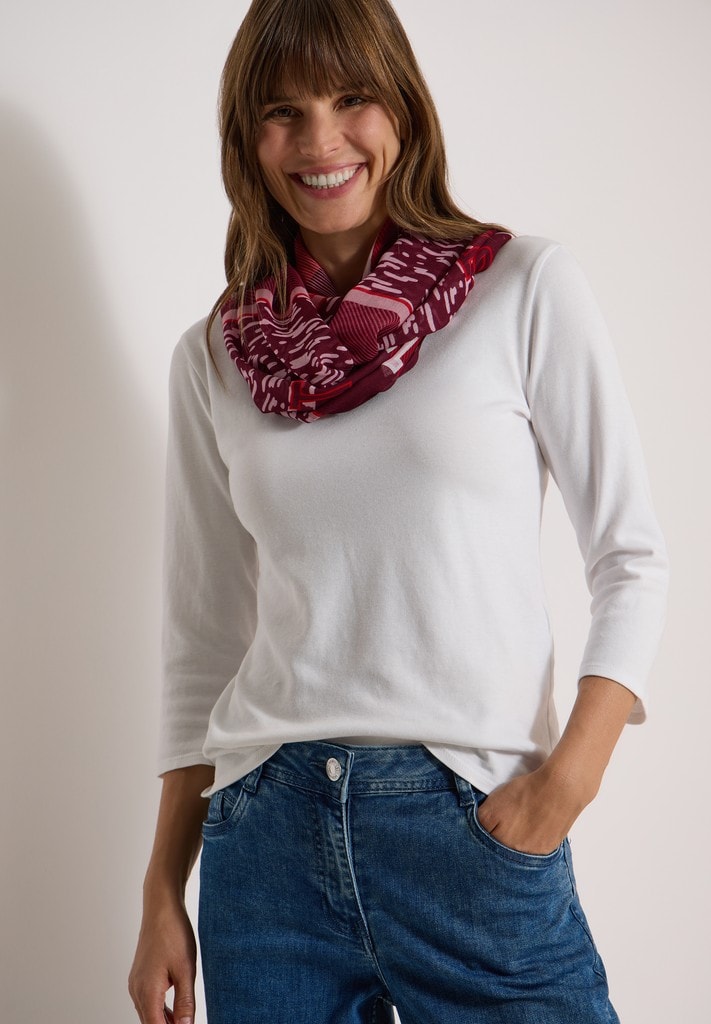 Loop-Schal mit Patchwork-Print