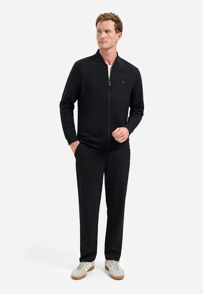 Sweater Full Zipper Pique Bomber