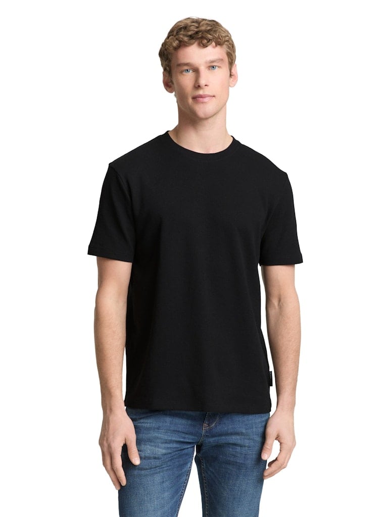 T-Shirt mit Waffelstruktur