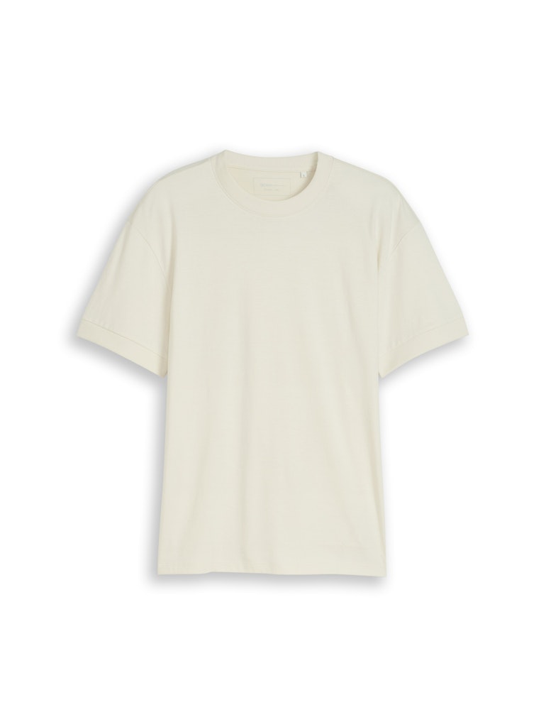 Relaxed Fit T-Shirt mit Rippbündchen