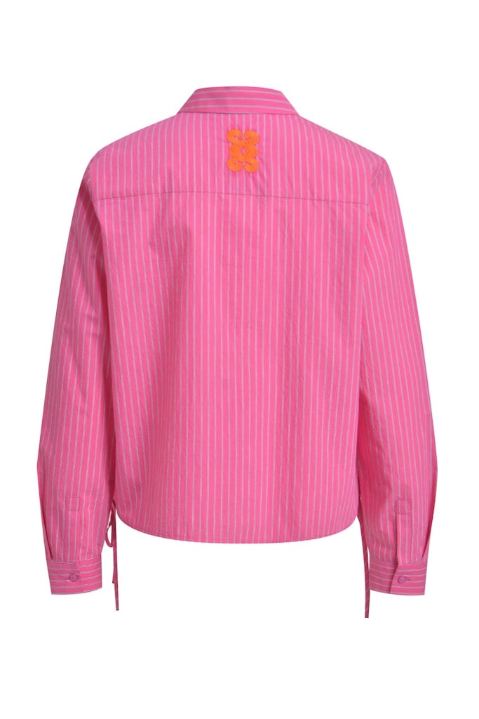 Striped Blouse Side drawstring