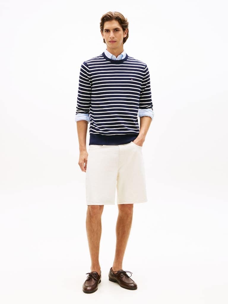 Flag Embroidery Crew Neck Jumper
