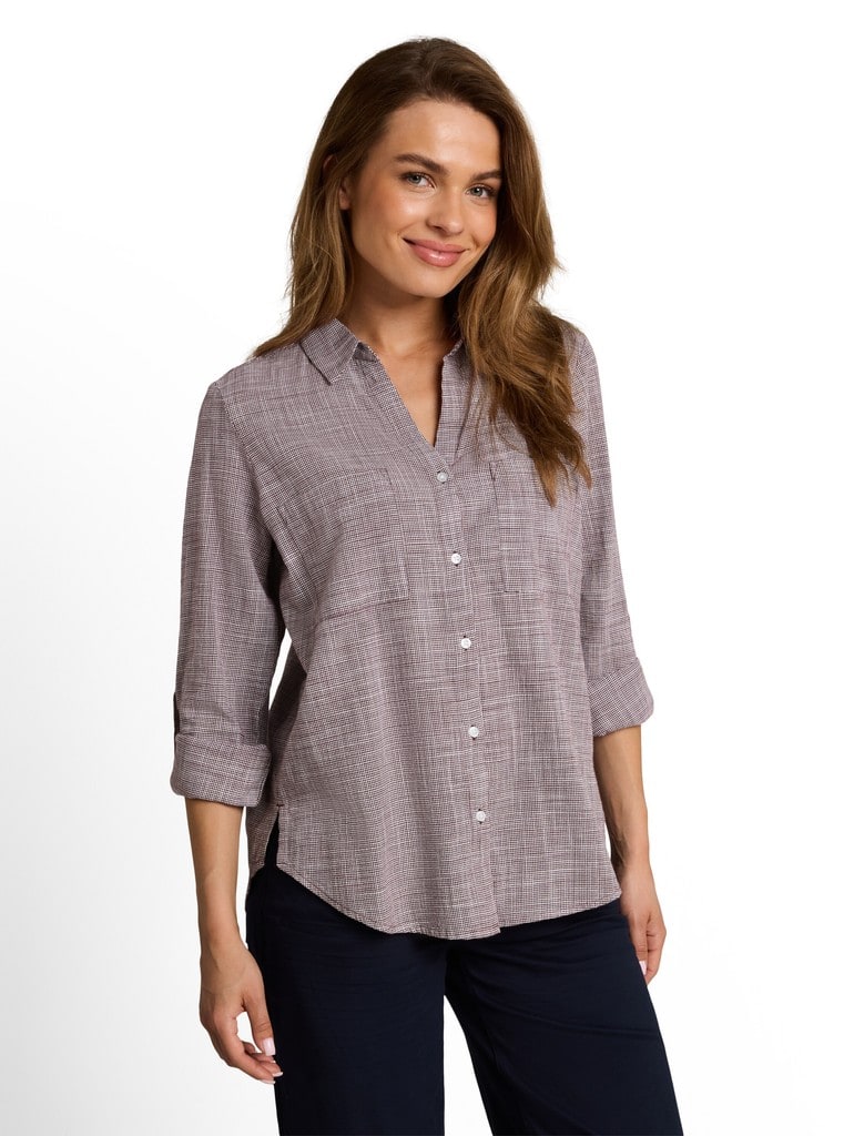 Bluse mit Brusttaschen