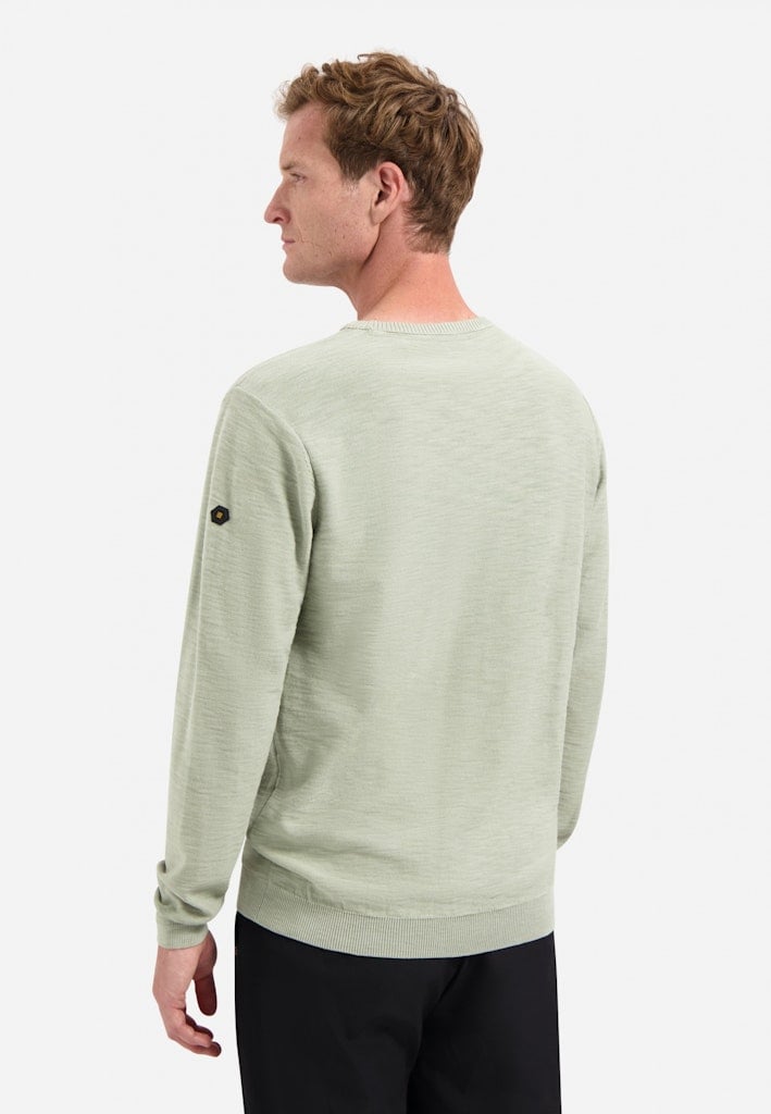 Pullover Crewneck Garment Dyed + Stone Washed