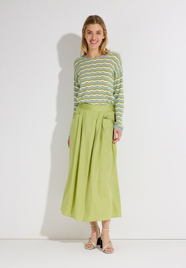 Pullover mit Wellen-Streifen