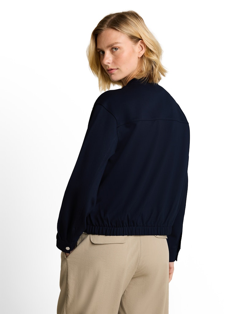 Loose Fit Jacke mit Bomberkragen