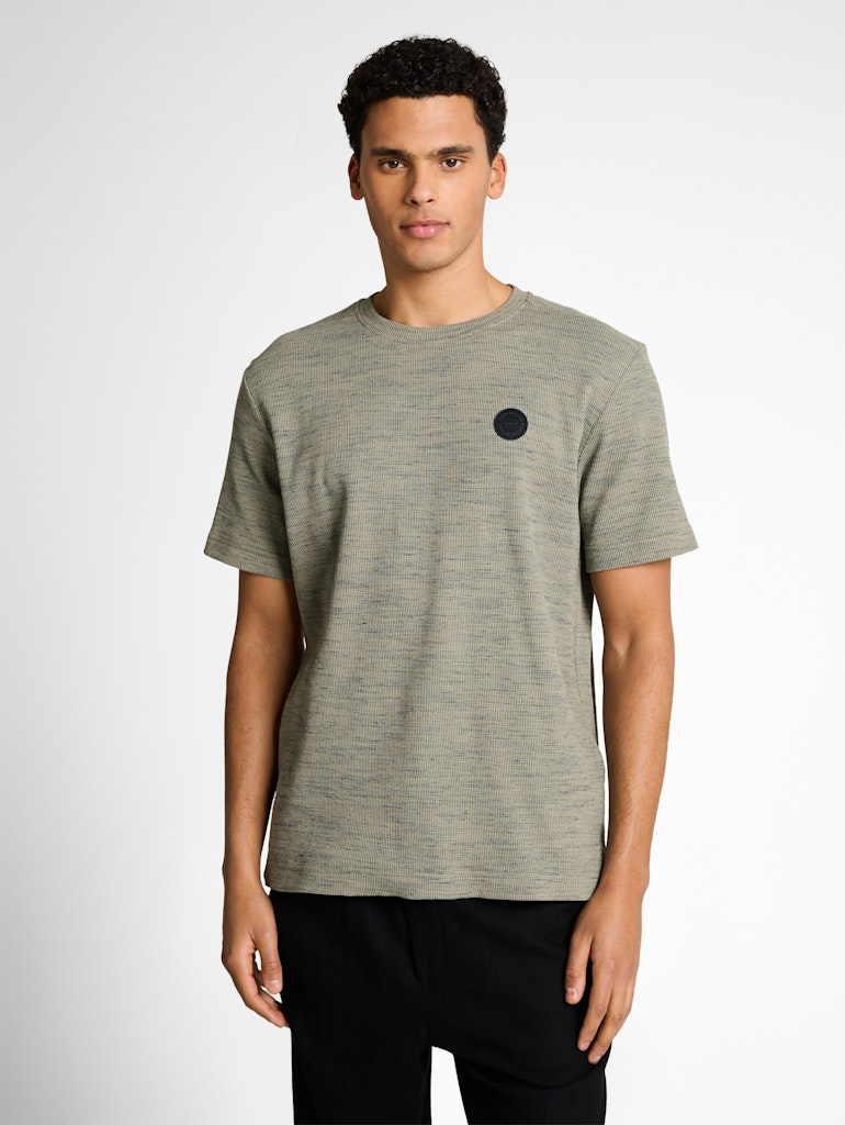 T-Shirt mit Waffelstruktur