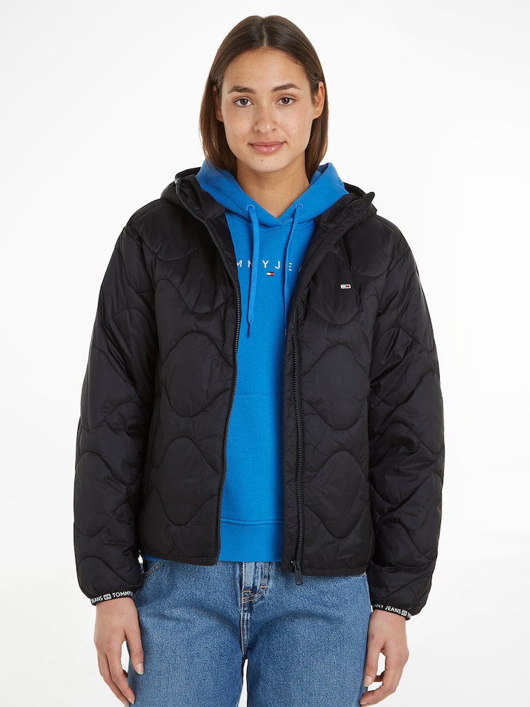 TJW QUILTED TAPE HOOD PUFFER EXT