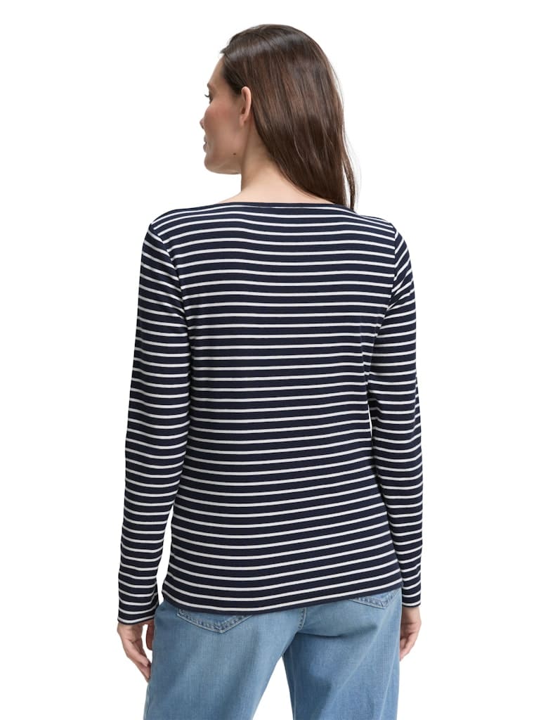 Langarmshirt mit Streifenmuster