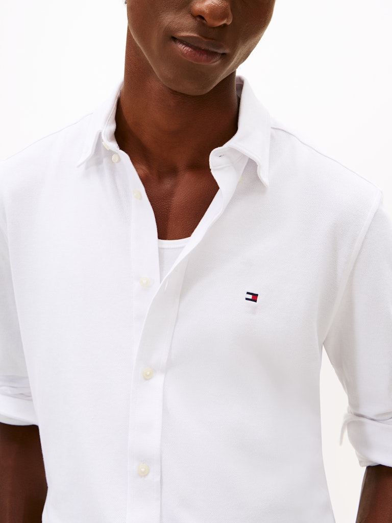 KNIT PIQUE FEATHERWEIGHT SHIRT