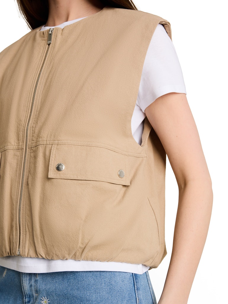 Loose Fit Weste mit Taschen