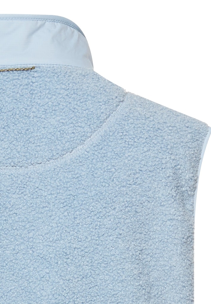 Teddyweste mit Stehkragen