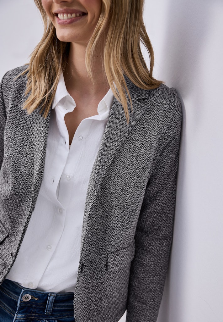 Basic Blazer mit Reverskragen