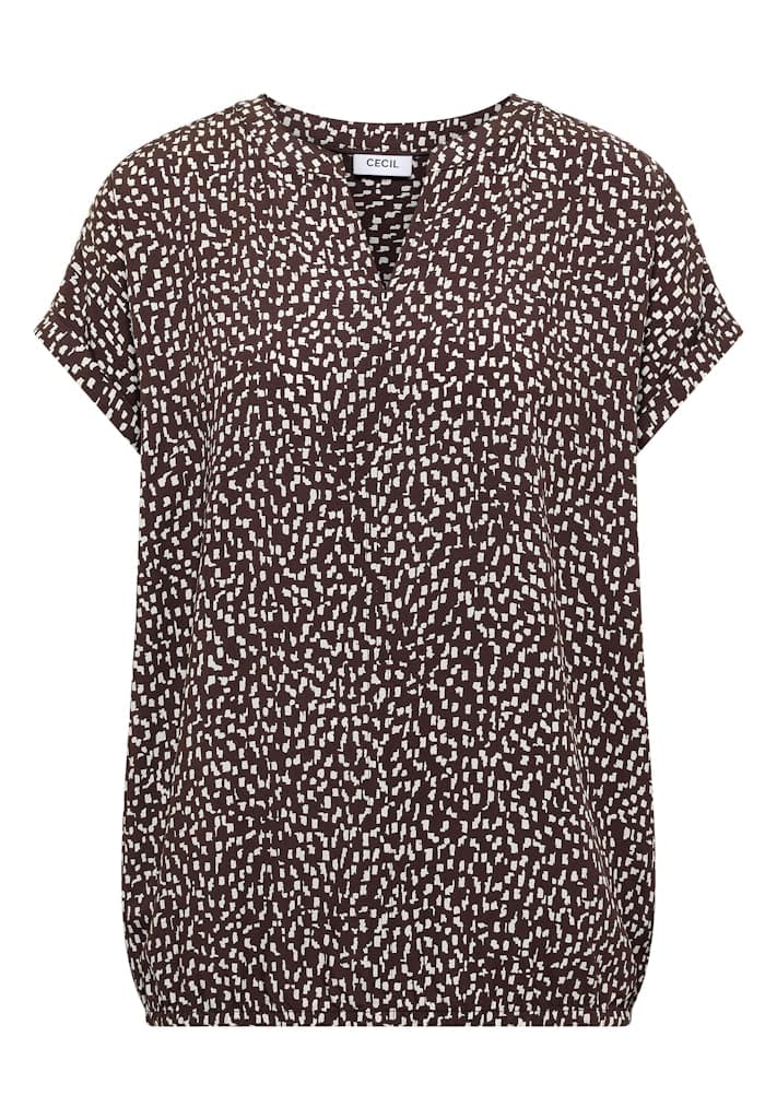 Dropped Shoulder Bluse mit Print