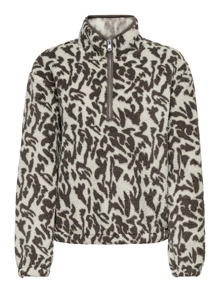 ONLNEW DALLAS L/S HIGHNECK ZIP SWT NOOS
