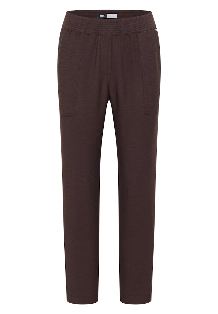 Mid Waist Slim Leg Hose im Loose Fit