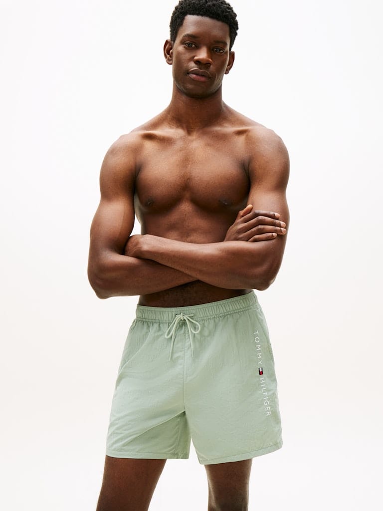 Original Logo Mid Length Swim Shorts