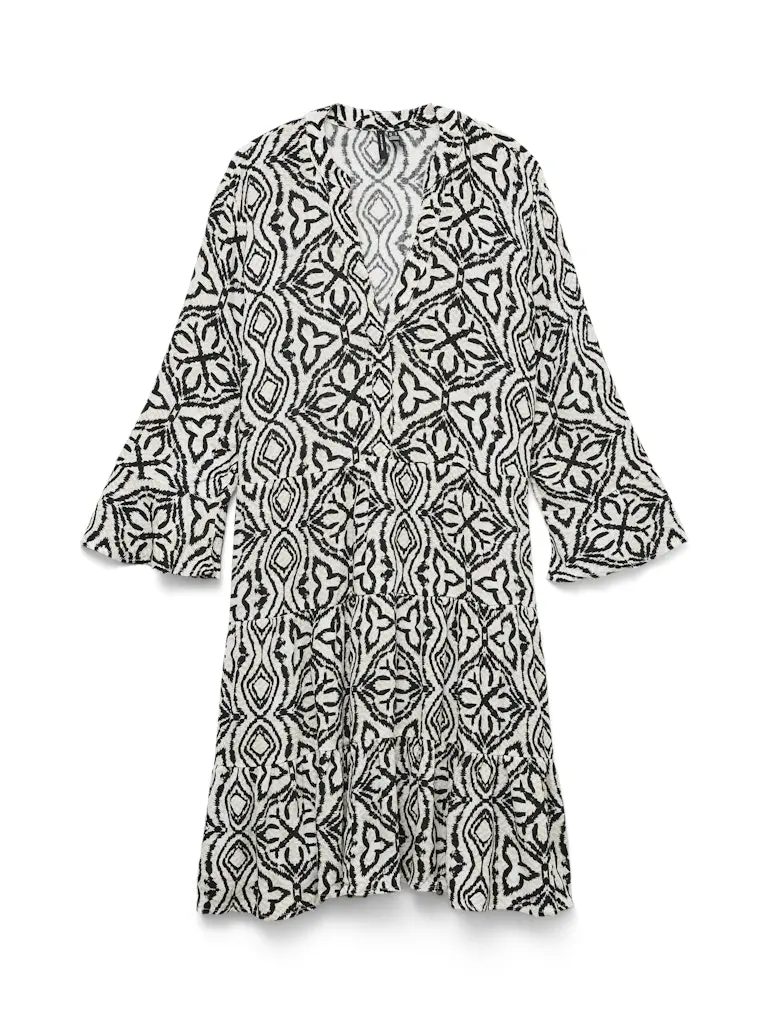 VMMENNY LS V-NECK SHORT DRESS WVN BOO