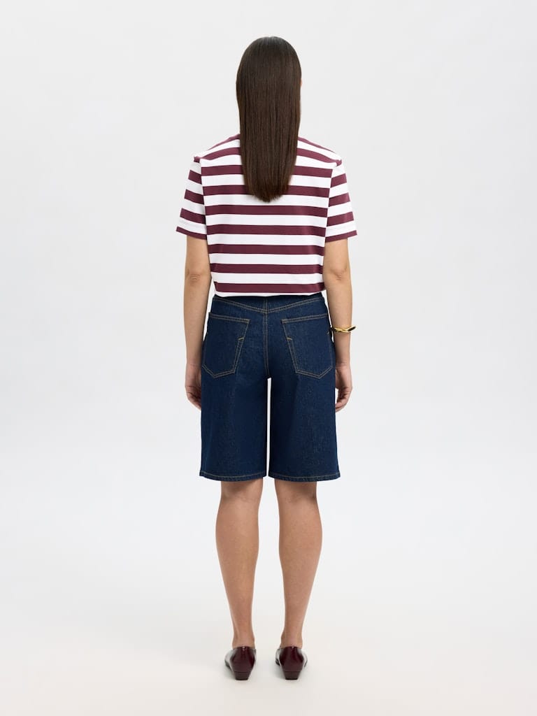 SLWESSENTIAL SS STRIPED BOXY TEE NOOS