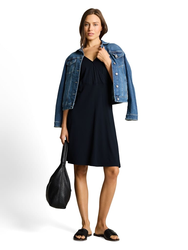 Jerseykleid in Wickel-Optik