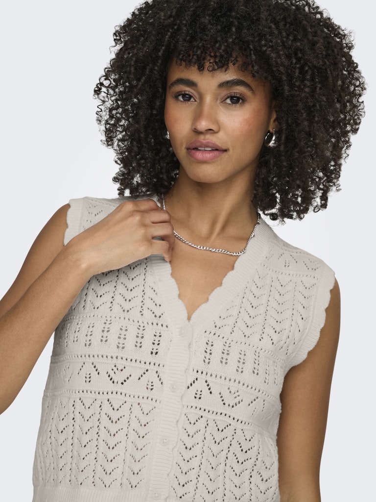 ONLIRINA V-NECK BUTTON VEST KNT NOOS