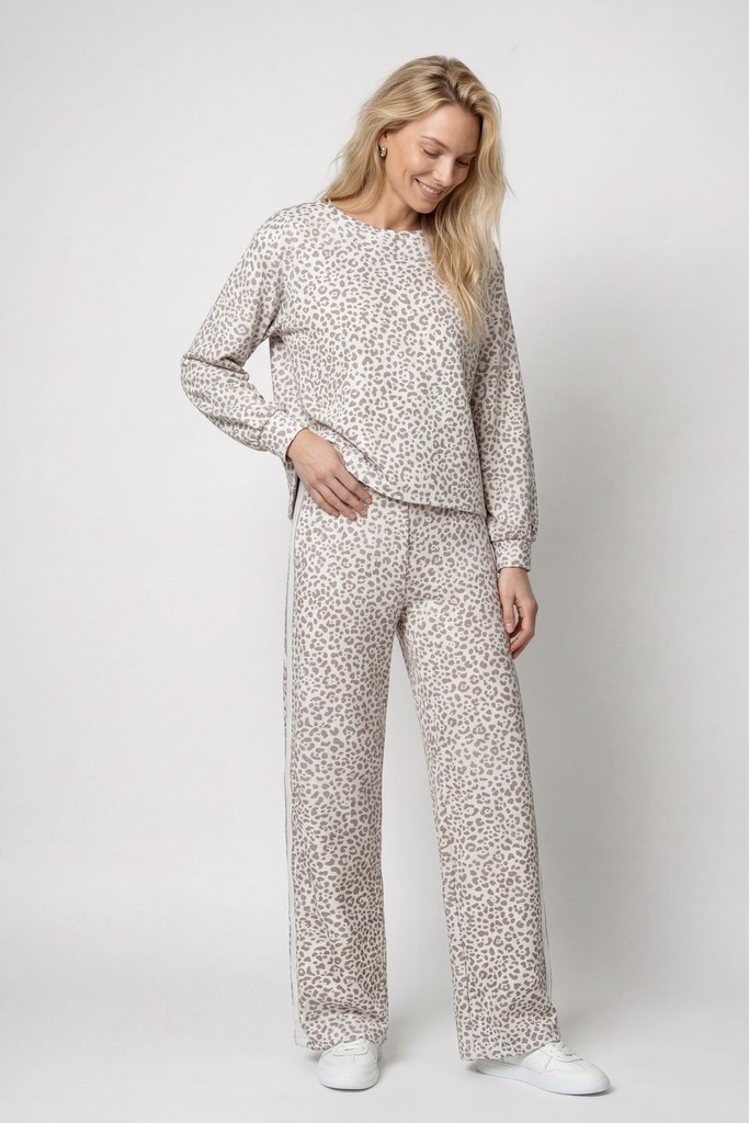 Sweatshirt mit Leomuster