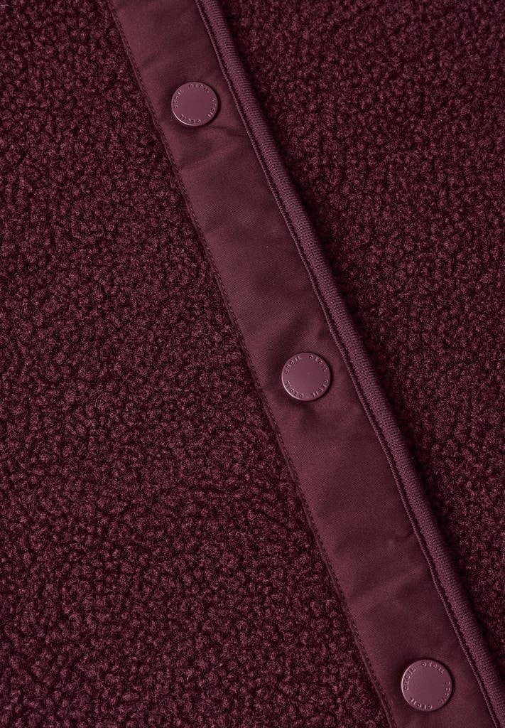 Teddy-Weste mit Softshelldetails