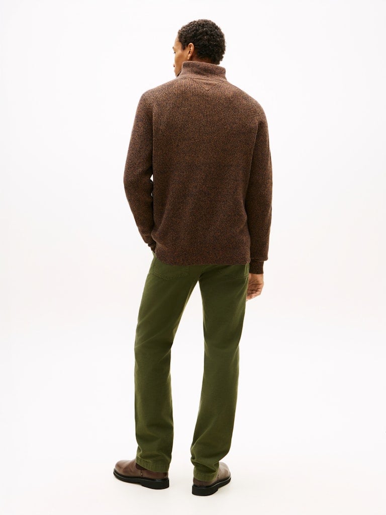 FISHERMAN RIB ZIP MOCK