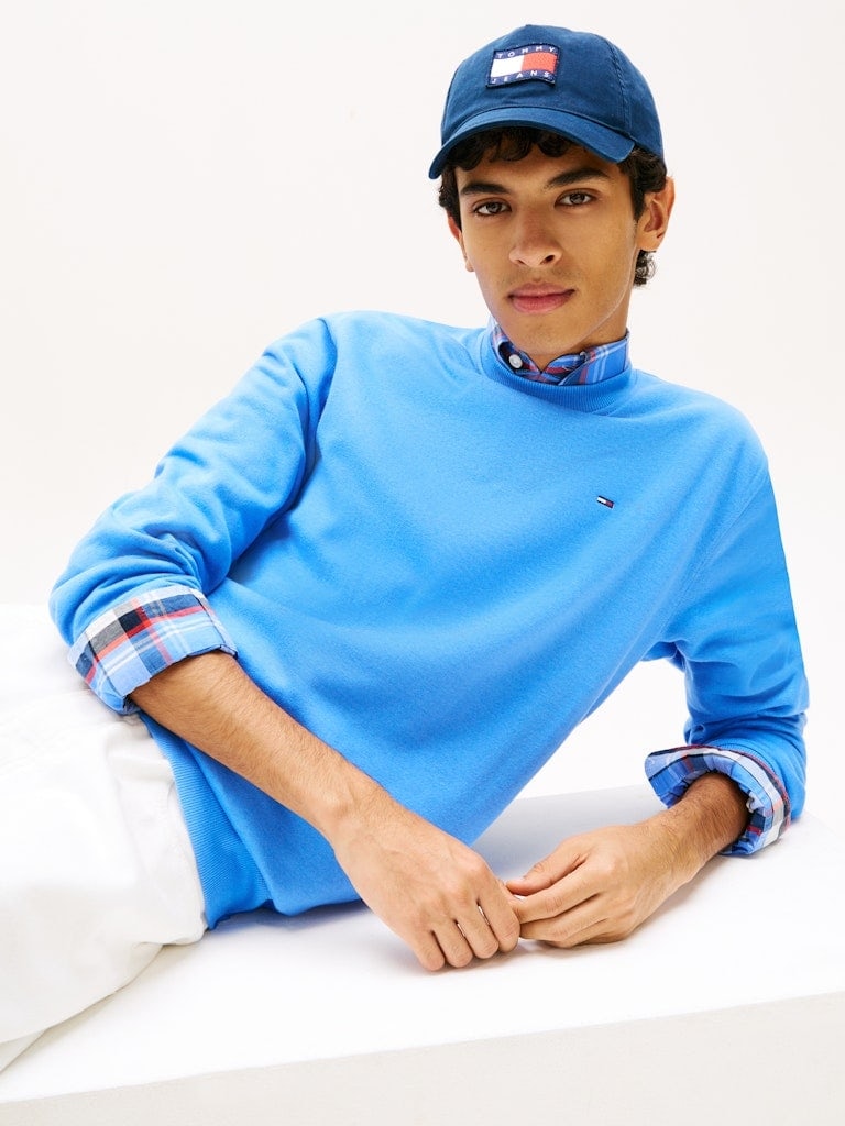 Tommy Flag Brushed Fleece Sweatshirt