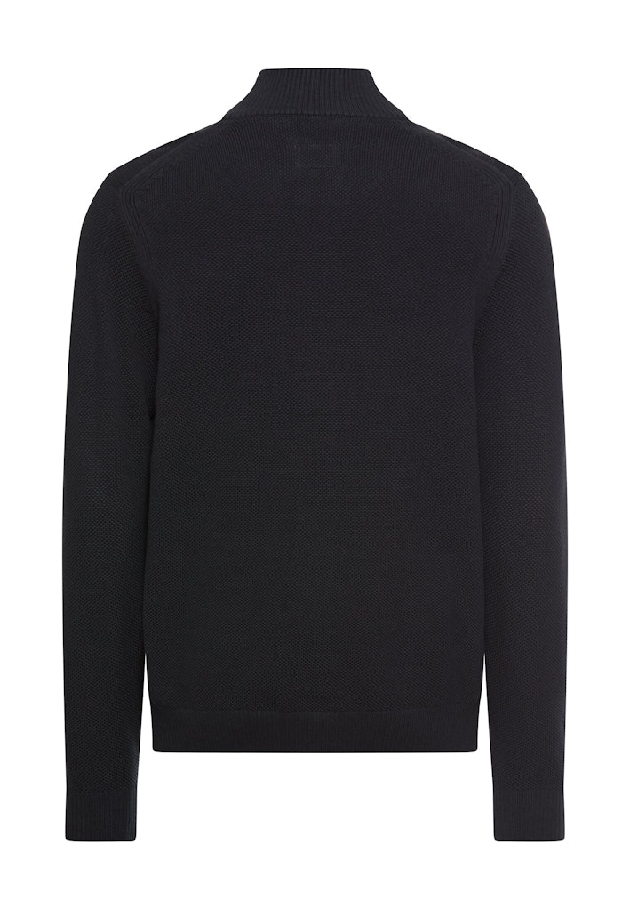 Strickjacke mit Stehkragen