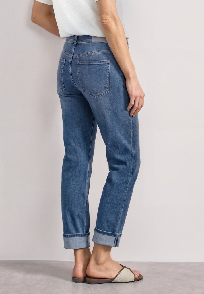 Straight Leg Jeans im Casual Fit mit Turn-Up