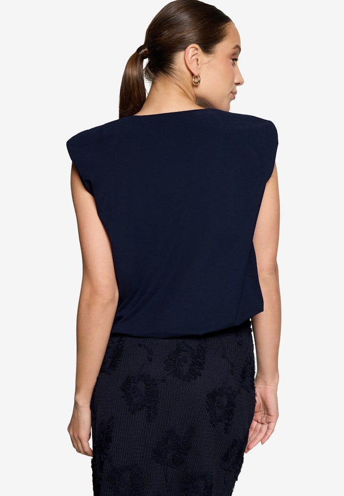 Cropped-Shirt mit Rundhalsausschnitt