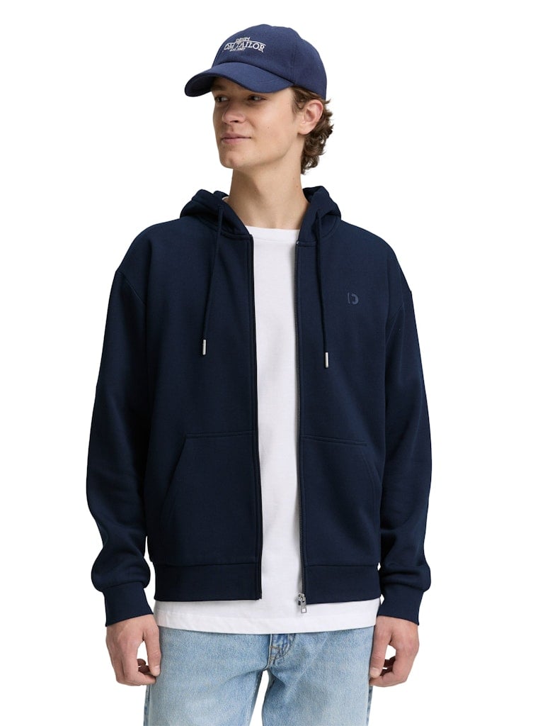 Hoodie Sweatjacke mit Logo-Print
