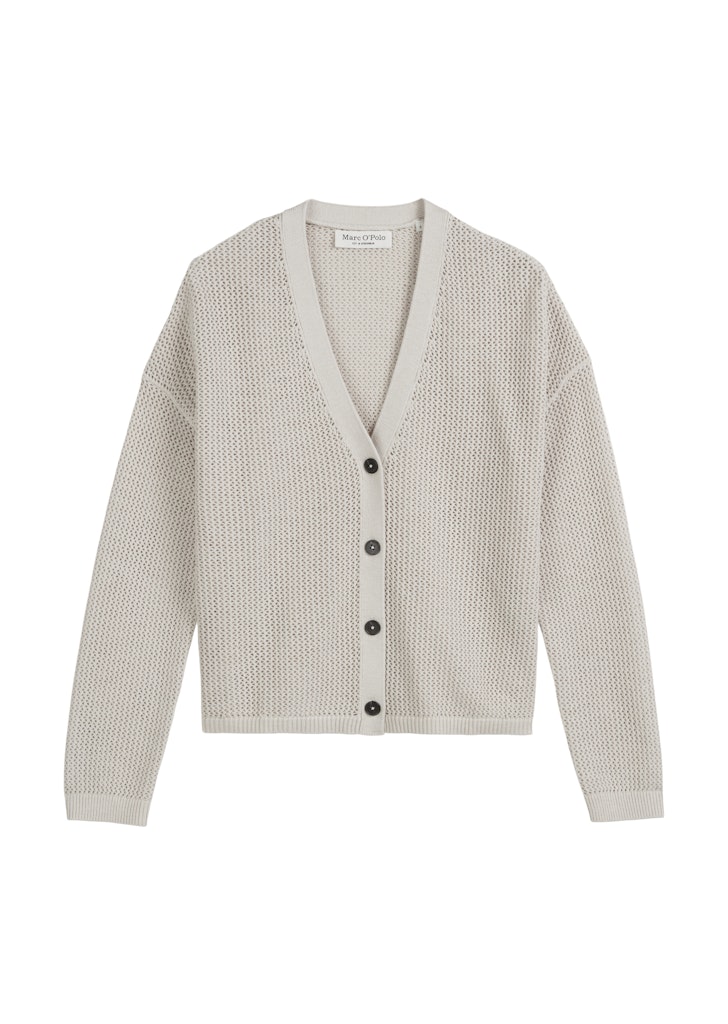 Cardigan mit Netzstruktur loose