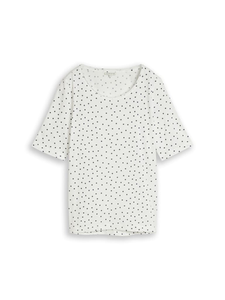 T-Shirt mit Punktemuster