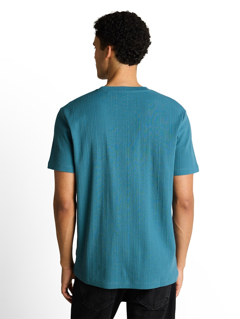 T-Shirt mit Waffelstruktur