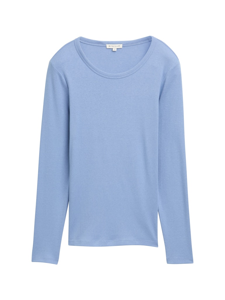 Basic Langarmshirt mit Rundhalsausschnitt