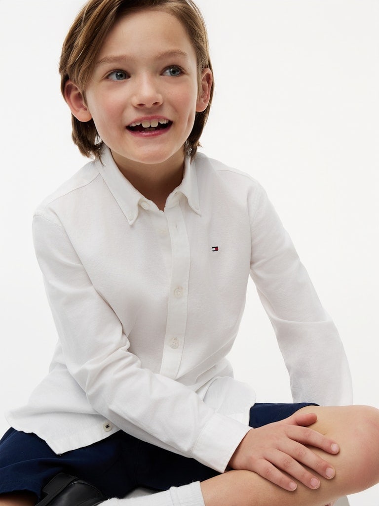 BOYS STRETCH OXFORD SHIRT L/S